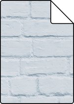 ESTAhome A4 proefstaal van behang bakstenen lichtblauw - 138536 - 21 x 26 cm
