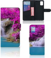 Wallet Bookcase Geschikt voor Samsung Galaxy A31 Telefoonhoesje Waterval