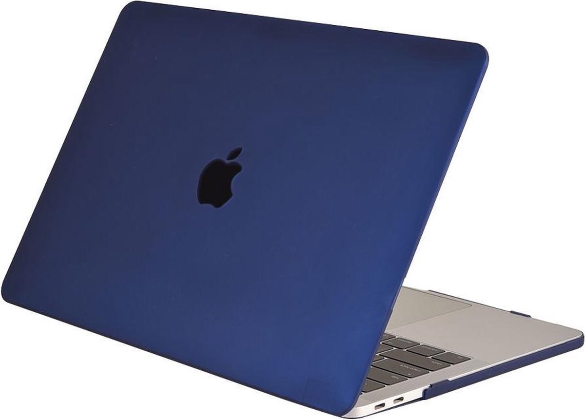 Lunso Geschikt voor MacBook Pro 13 inch M1/M2 (2020-2022) cover hoes - case - Mat Marineblauw