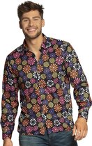 Boland Shirt Flower Power Heren Polyester Maat L