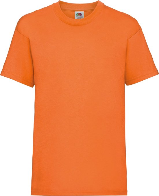 Fruit Of The Loom Kinder / Kinderen Unisex Valueweight T-shirt Korte Mouwen (2 stuks) (Oranje)