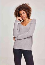 Urban Classics Sweater/trui -S- Back Lace Up Grijs