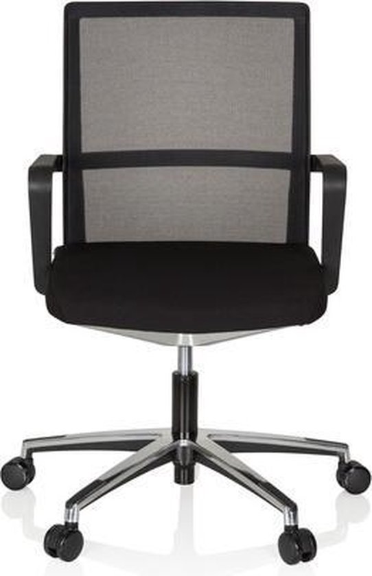 Bureaustoel - Met Armleuning - Stof/Netstof - Zwart - Move-Tec 3D