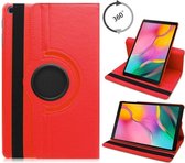 Hoesje Geschikt Voor Samsung Galaxy tab s6 lite 2024 hoes Rood Draaibare Hoesje Case Cover tablethoes - Tab s6 lite hoes 2020 / 2022 360 Hoes bookcase