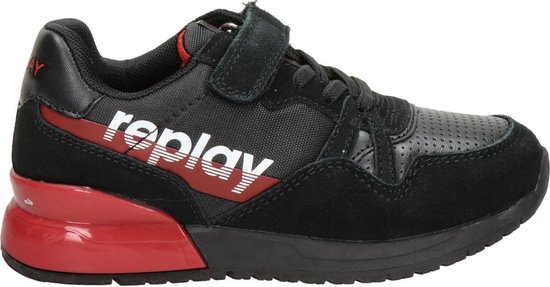 Replay Jongens Lage sneakers Swat - Zwart - Maat 34 | bol.com