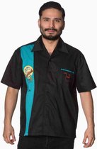 Banned Overhemd -4XL- LITTLE MINX Zwart