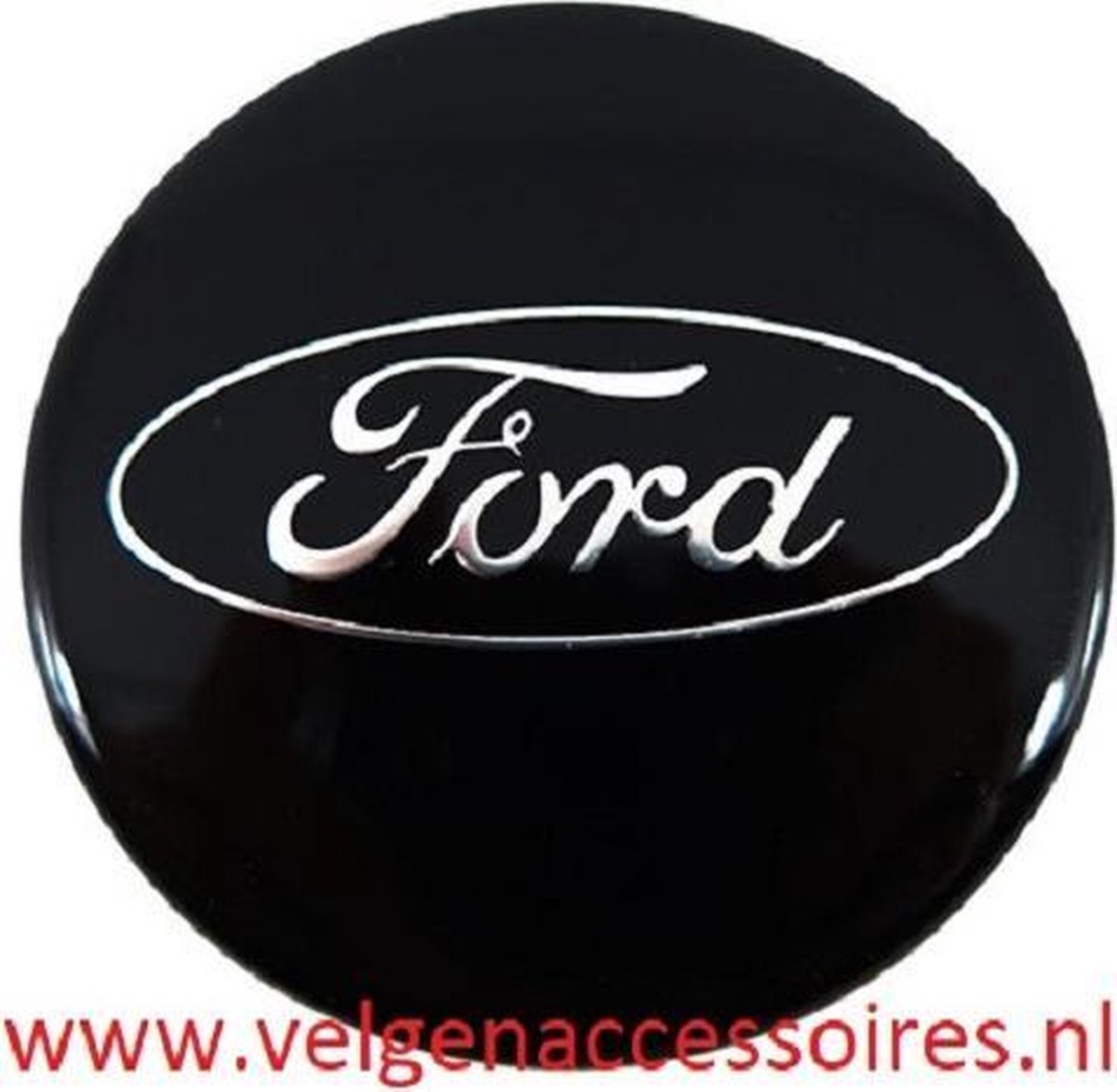 Ford naafdoppen 54mm zwart - Set van 4 stuks Naafdoppen -Naafkappen - Velgen - Winterbanden - Velg - All season banden - Ontvochtiger - Ruitenkrabber - Vorst - Regen - stickers - logo - embleem - Velgenaccessoires.nl