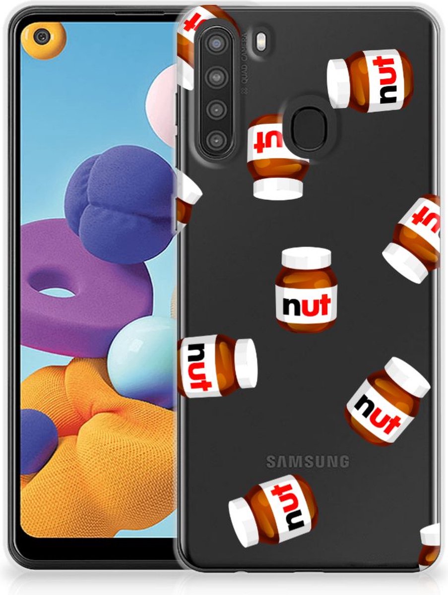 TPU Hoesje voor Samsung Galaxy A21 Siliconen Case Nut Jar