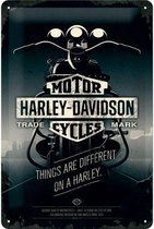 Harley-Davidson Things Are Different Metalen Wandbord 20x30 cm