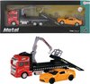 Toi-toys Sleepwagen Met Auto Metal Rood/oranje