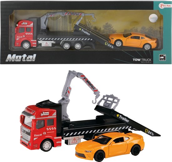 Toi-toys Dépanneuse avec Auto Metal Boys Rouge / orange | bol