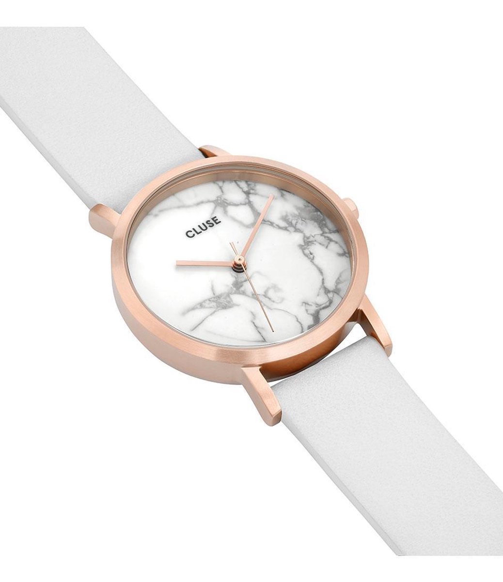 nicht cap Uitverkoop CLUSE La Roche Petite Rosegold/White Marble 33mm horloge CL40109 | bol.com