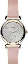 TIMEX TW2T88400 - Horloge - Leer - Roze - 32 mm