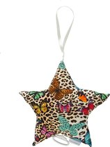 Cottonbaby muziekster panter/vlinder multicolor 24 cm
