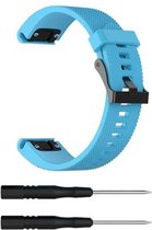 SmartphoneClip® Sportbandje Lichtblauw Large geschikt voor Garmin Fenix 5/6 en Forerunner 935/945