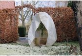 Nature - Winterafdekhoes voor planten en struiken met rits - beige - Ø250cmx3m - 70 g/m²