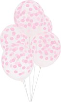 Ballonnen - Bollen roze - set 5 - My Little Day - 30cm - geboorte - meisje