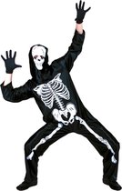 Jumpsuit Skelet + Masker - Maat 56/58