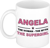 Angela The woman, The myth the supergirl cadeau koffie mok / thee beker 300 ml