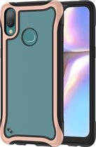 Voor Galaxy A10s Blade Series Transparant Acryl Beschermende Case (Rose Gold)