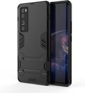 Voor Huawei Nova 7 Pro 5G schokbestendige pc + TPU beschermhoes met onzichtbare houder (zwart)