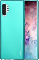 GOOSPERY i-JELLY TPU schokbestendig en kras-hoesje voor Galaxy Note 10+ (groen)