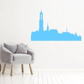 Muursticker Utrecht -  Lichtblauw -  80 x 52 cm  -  woonkamer  steden  alle - Muursticker4Sale