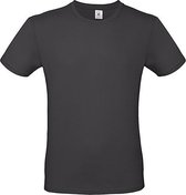 T-shirt Zwart - T-shirt ronde hals 190 grams - Zwart - Maat L