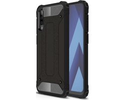 Samsung Galaxy A70 Backcover - Zwart - Hard PC Shockproof - Armor Hybrid