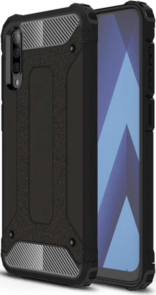Samsung Galaxy A70 Backcover - Zwart - Hard PC Shockproof - Armor Hybrid