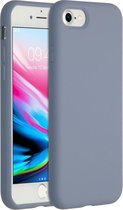 Accezz Hoesje Geschikt voor iPhone SE (2022) / SE (2020) / 8 / 7 Hoesje Siliconen - Accezz Liquid Silicone Backcover - Lavendel