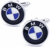 Manchetknopen - Automerk BMW Blauw Zwart Wit