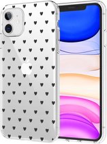 Coque iMoshion Design pour iPhone 11 - Coeurs - Noire