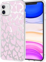 iMoshion Design voor de iPhone 11 hoesje - Hartjes - Roze