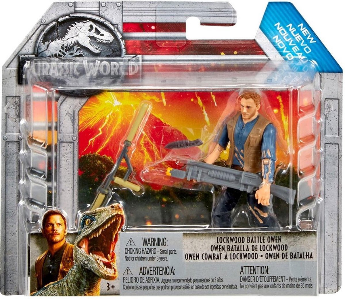 Jurassic World speelgoed actiefiguur - Lockwood Battle Owen - Mattel - Mattel