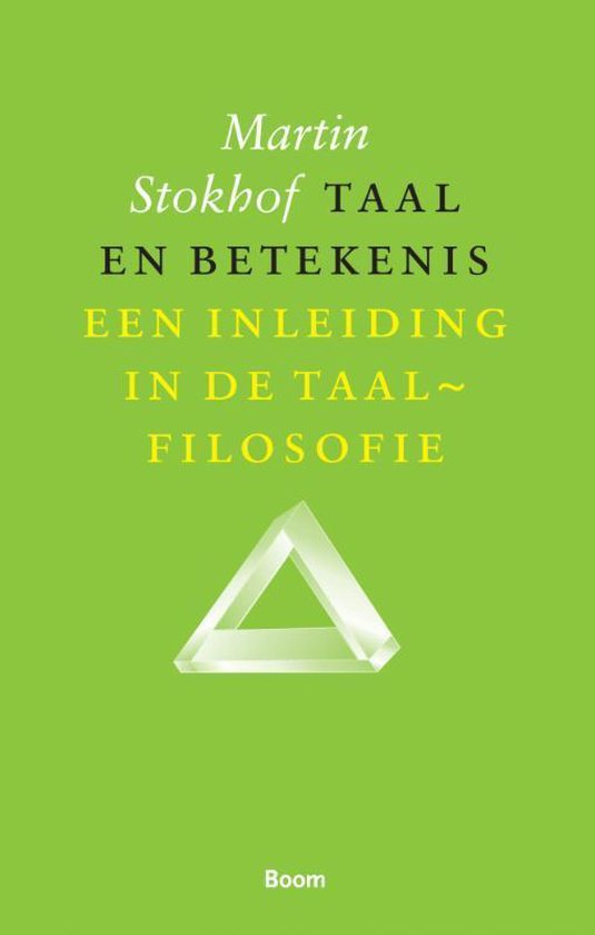 Cover van het boek 'Taal en betekenis / druk 1' van Martin Stokhof