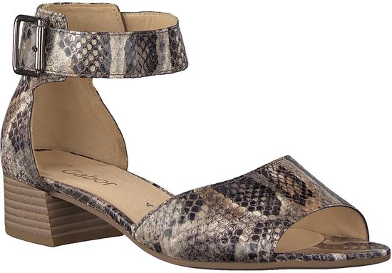 Gabor Dames Sandalen 723 - Grijs - Maat 35,5 | bol.com