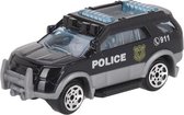 Tom Hulpdienstvoertuig Politieauto 7 Cm Staal Zwart/grijs