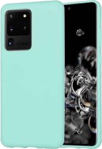 GOOSPERY SOFT FEELING Liquid TPU Drop-proof Soft Case voor Galaxy S20 Ultra (Mintgroen)
