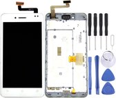 Lcd-scherm en Digitizer volledige montage met frame voor ASUS PadFone Infinity / A80 (wit)