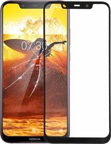 Let op type!! Front Screen Outer Glass Lens for Nokia X7 / 8.1 / 7.1 Plus TA-1131(Black)