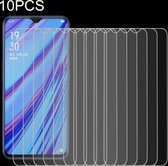 LuxeBass 10 stuks voor OPPO A5/A9 (2020) 9H 2.5 D scherm gehard glas film