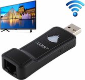 EDUP EP-2911S 300 Mbps 2,4 GHz draadloze USB Repeater WiFi naar RJ45 Netwerkadapter voor tv, Set Top Box, PS4, Xbox, Printer, Projector