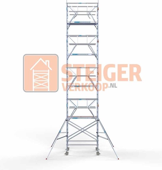 Rolsteiger Standaard 135x190 10,2m werkhoogte + dubbele voorloopleuning ...