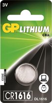 GP Lithium knoopcel CR1616 blister 1