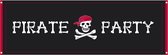 Piraten spandoek Pirate Party 2,2m