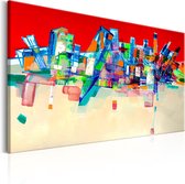 Schilderijen Op Canvas - Schilderij - Abstract Architecture 90x60 - Artgeist Schilderij