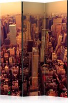 Kamerscherm - Scheidingswand - Vouwscherm - Bird Eye View Of Manhattan, New York [Room Dividers] 135x172 - Artgeist Vouwscherm