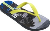 Ipanema Classic Kids slipper voor jongens en meisjes - dark grey/yellow - maat 27/28