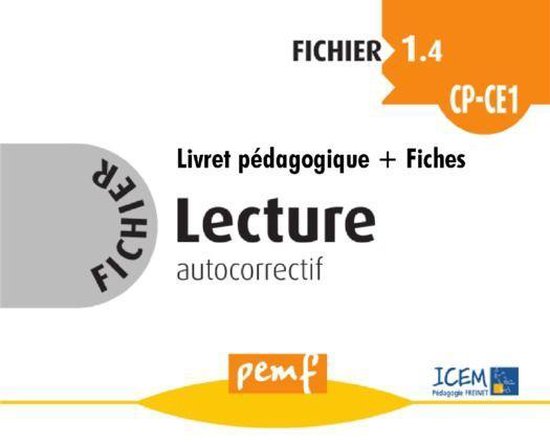 Fichiers de lecture - Fichier Lecture 1.4 CP-CE1 - pack ense ... - cover
